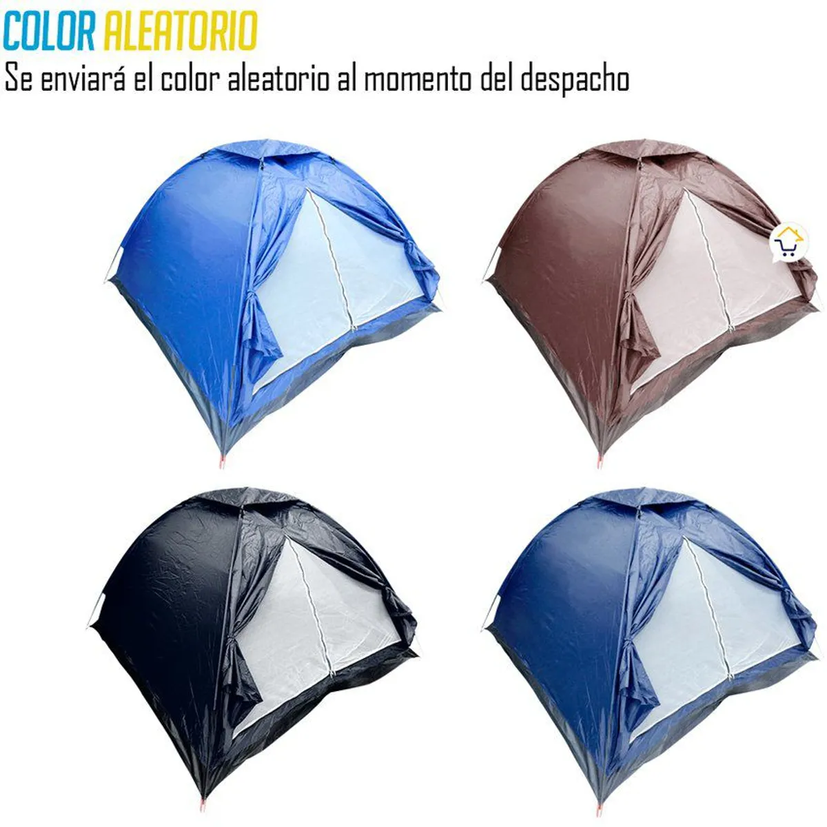 COMPRALOENCASA COM - Carpa camping armable impermeable 2 a 4 personas colores