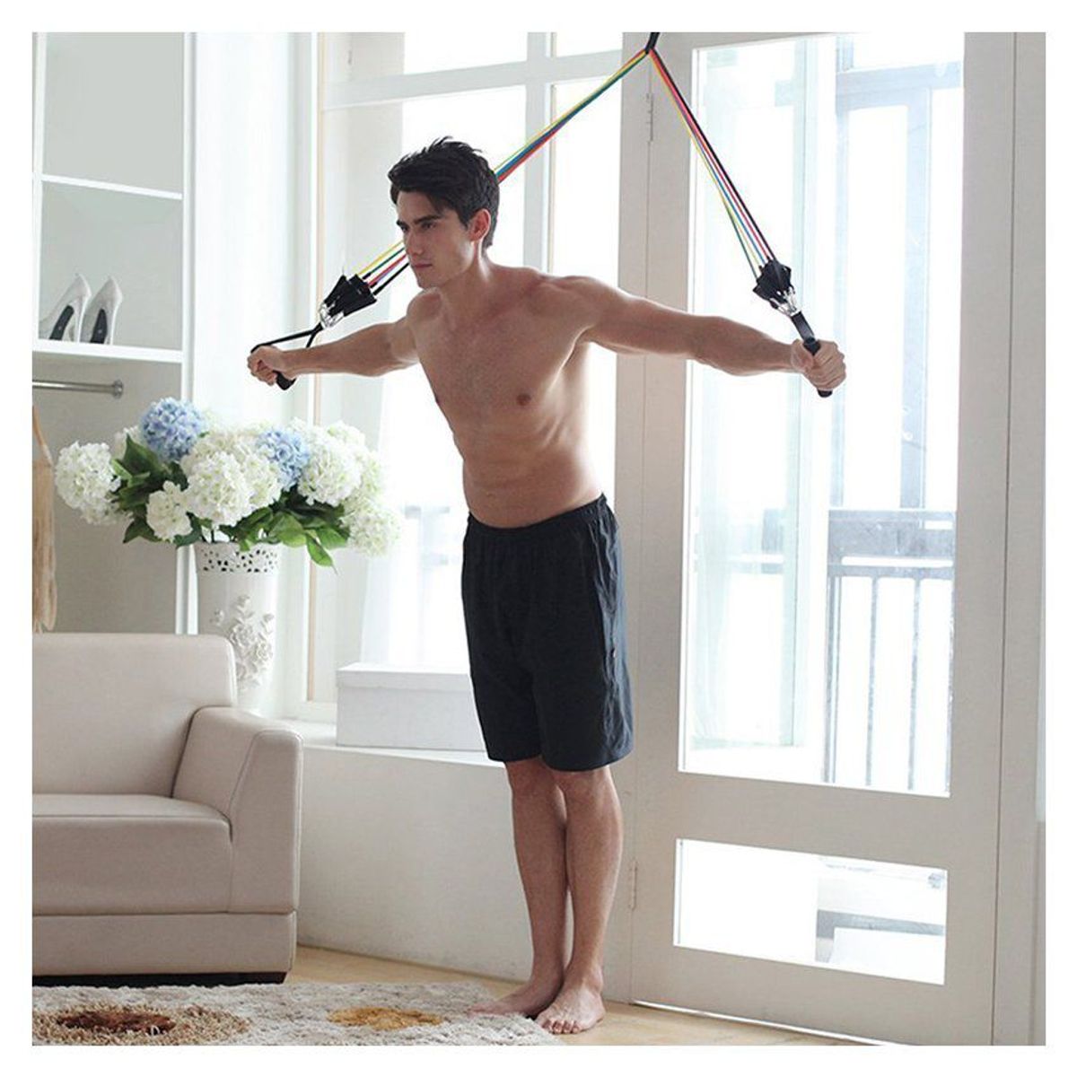 COMPRALOENCASA COM - Bandas deportivas de resistencia 5 niveles gimnasio rf 4863