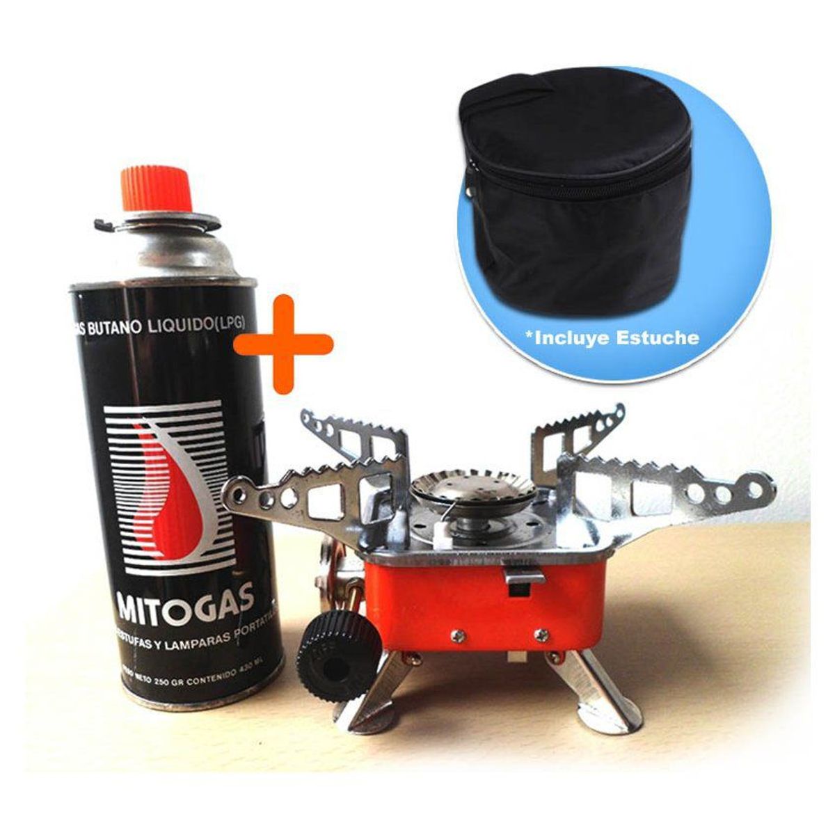 COMPRALOENCASA COM - Estufa Camping Montaña Parrilla Fogón Portable  Pipeta Gas