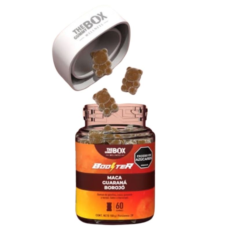 THE GUMMY BOX - Gomitas suplementos deep love x 60 con maca, guaraná y borojó