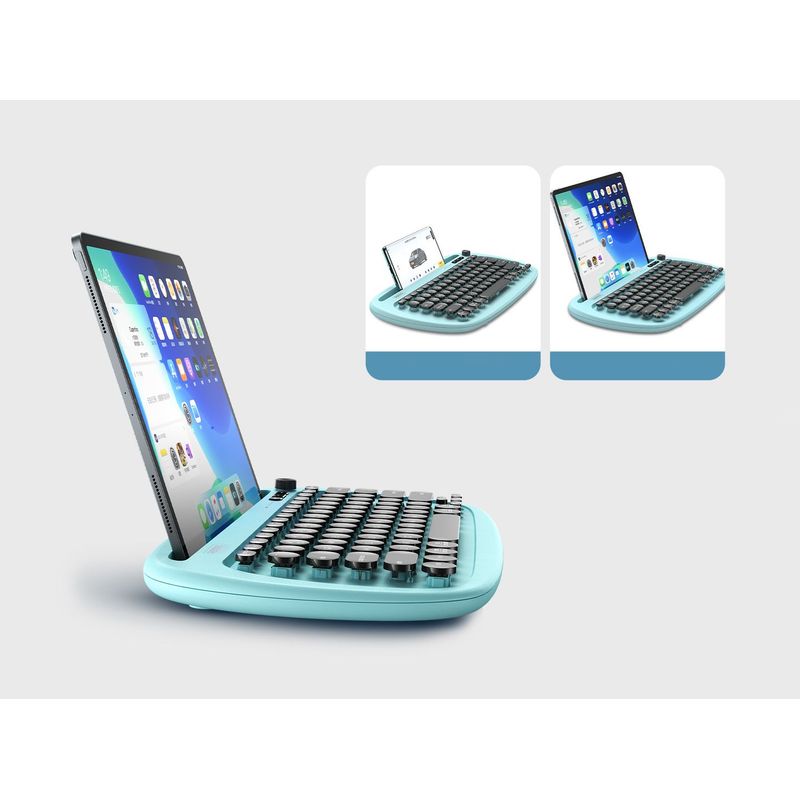 GENERICO - Teclado Bluetooh Recargable Inalambrico Tablet Celular Pc