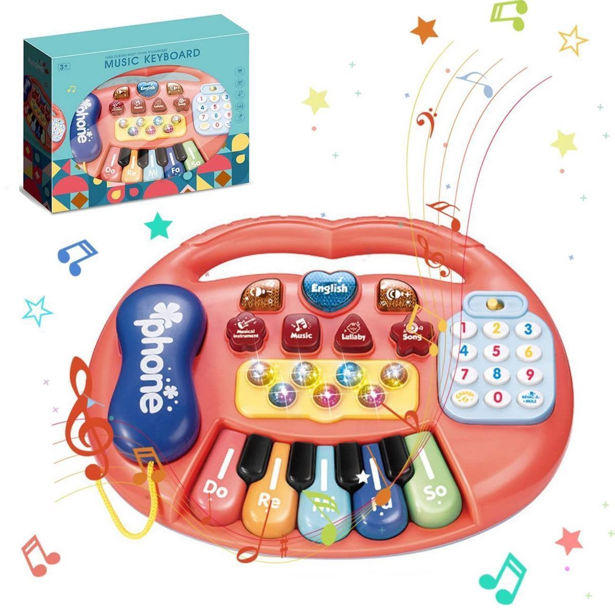 DAYOSHOP - Piano Organeta Musical Telefono Bebes Niños