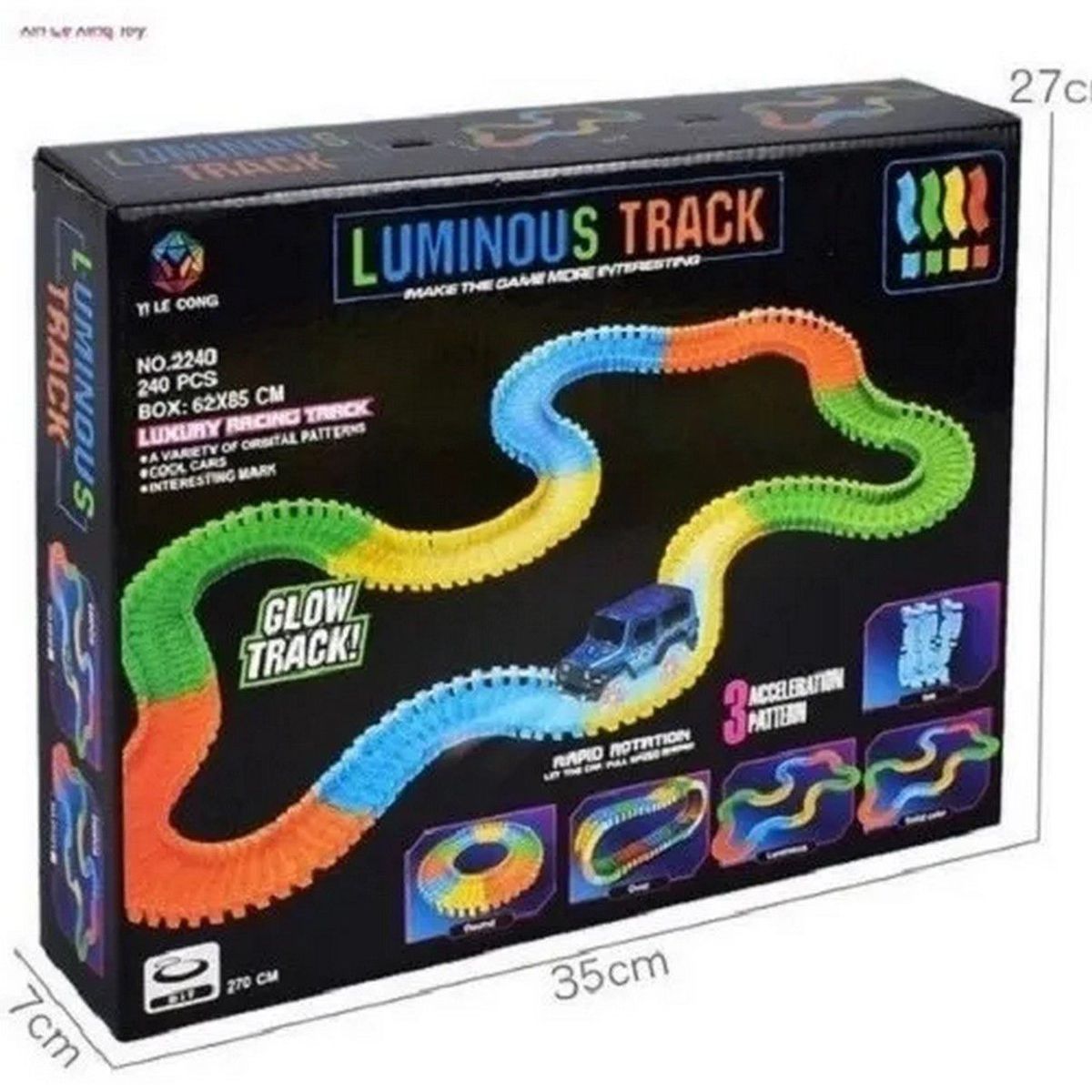 DAYOSHOP - Pista Magic Track Carro Luz Juguete Niños