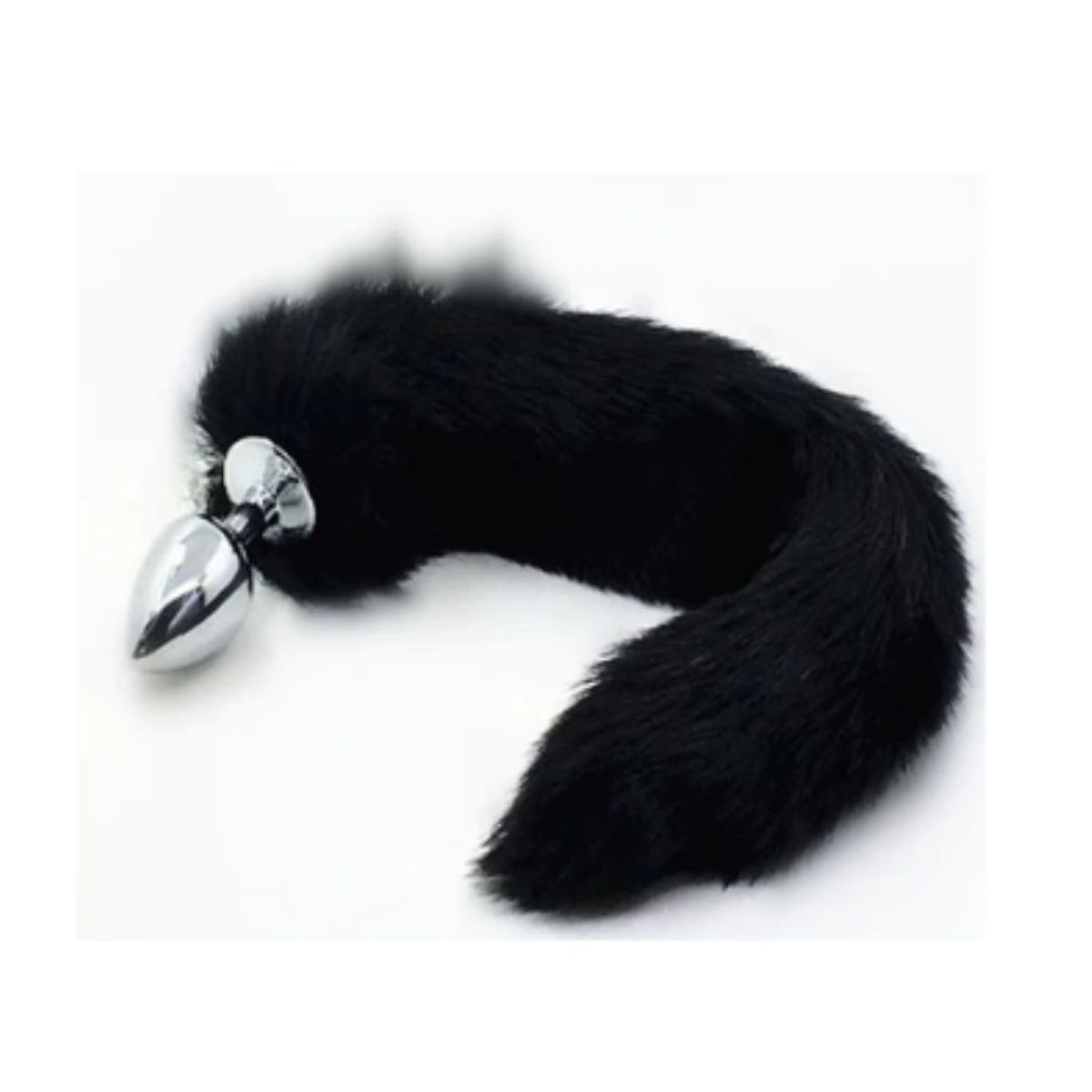 GENERICO - Plug anal Cola de zorro talla M Negro