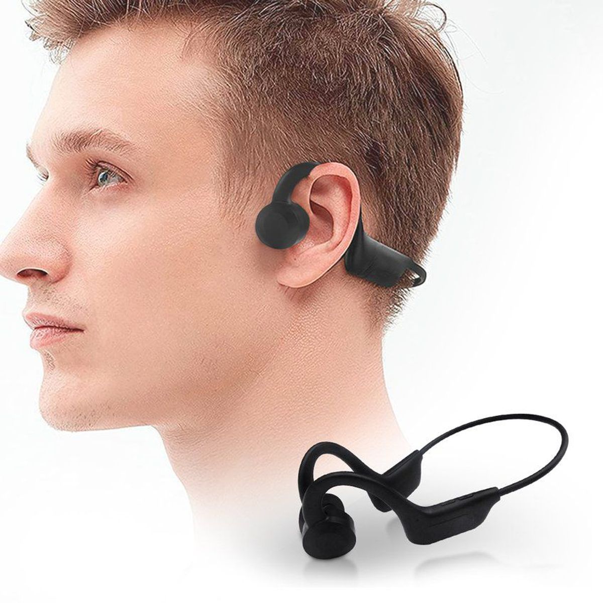 COMPRALOENCASA COM - Audífonos open ear inalámbricos manos libres deportivos js6