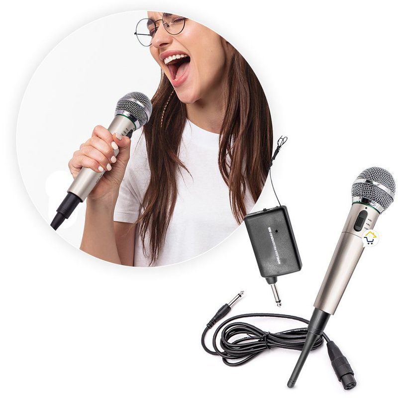 COMPRALOENCASA COM - Micrófono inalámbrico dinámico karaoke vocal at309
