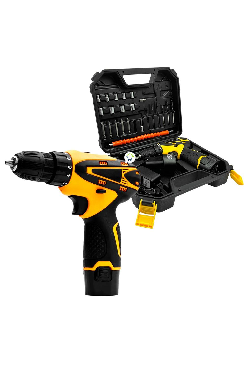 Taladro Inalámbrico Recargable 12V Con Estuche Herramientas H01  COMPRALOENCASA COM | falabella.com