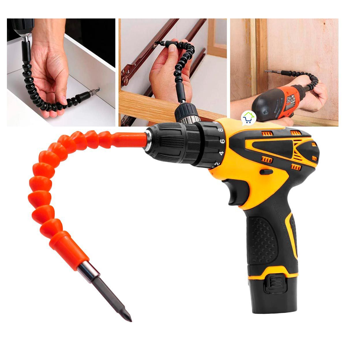 COMPRALOENCASA COM - Taladro Inalámbrico Recargable 12V Con Estuche Herramientas H01