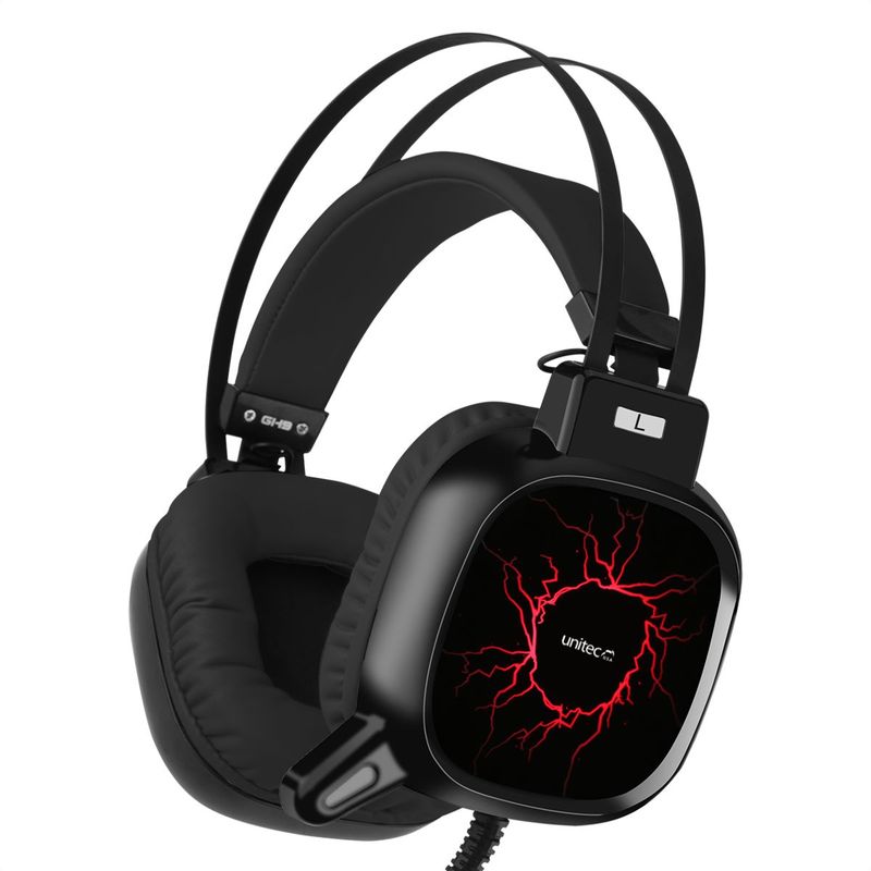 UNITEC - Diadema Gamer Unitec Con Micrófono  Luz Led  Usb  35mm
