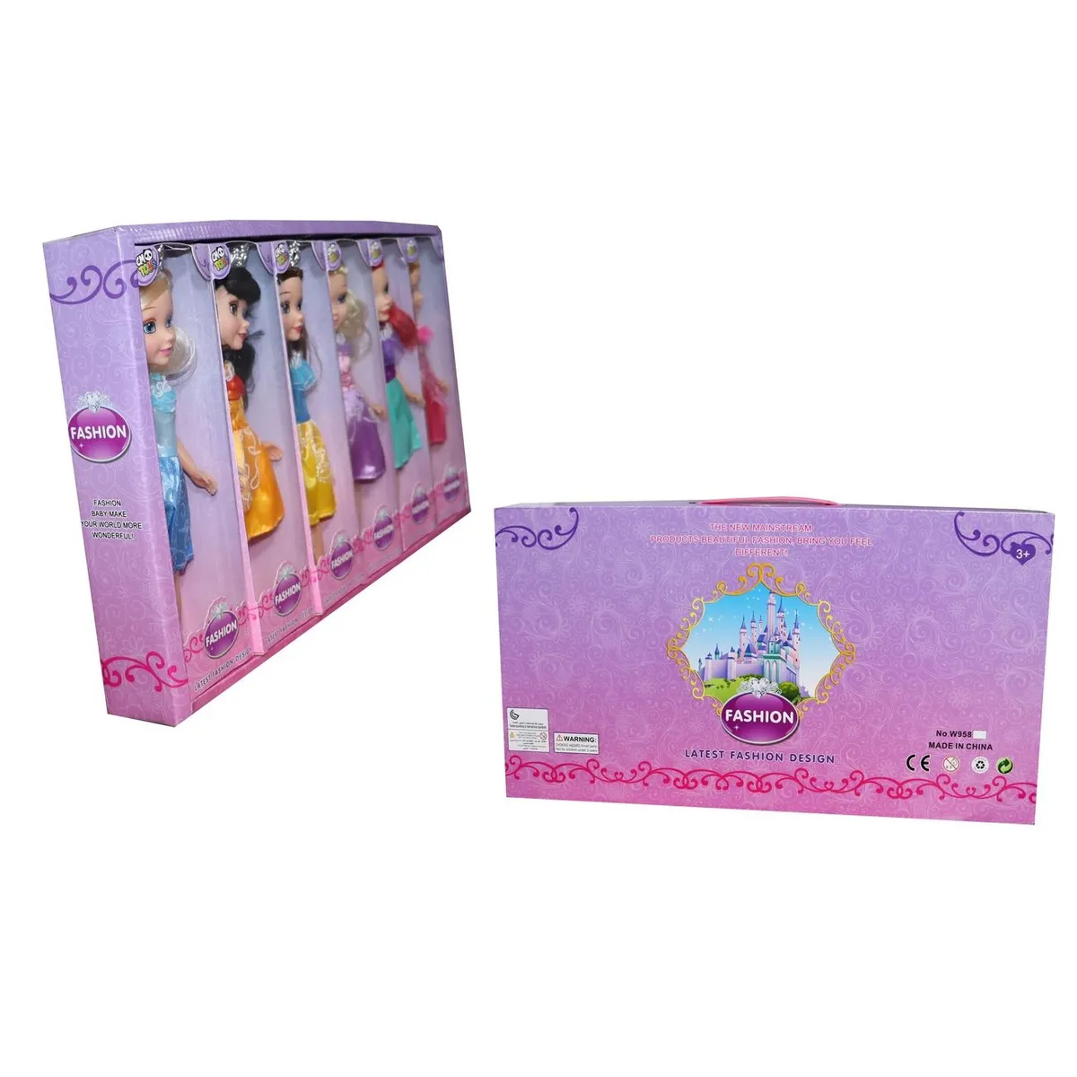 DAYOSHOP - Figuras Princesas Disney Muñecas Coleccion X 6 Pcs Niñas