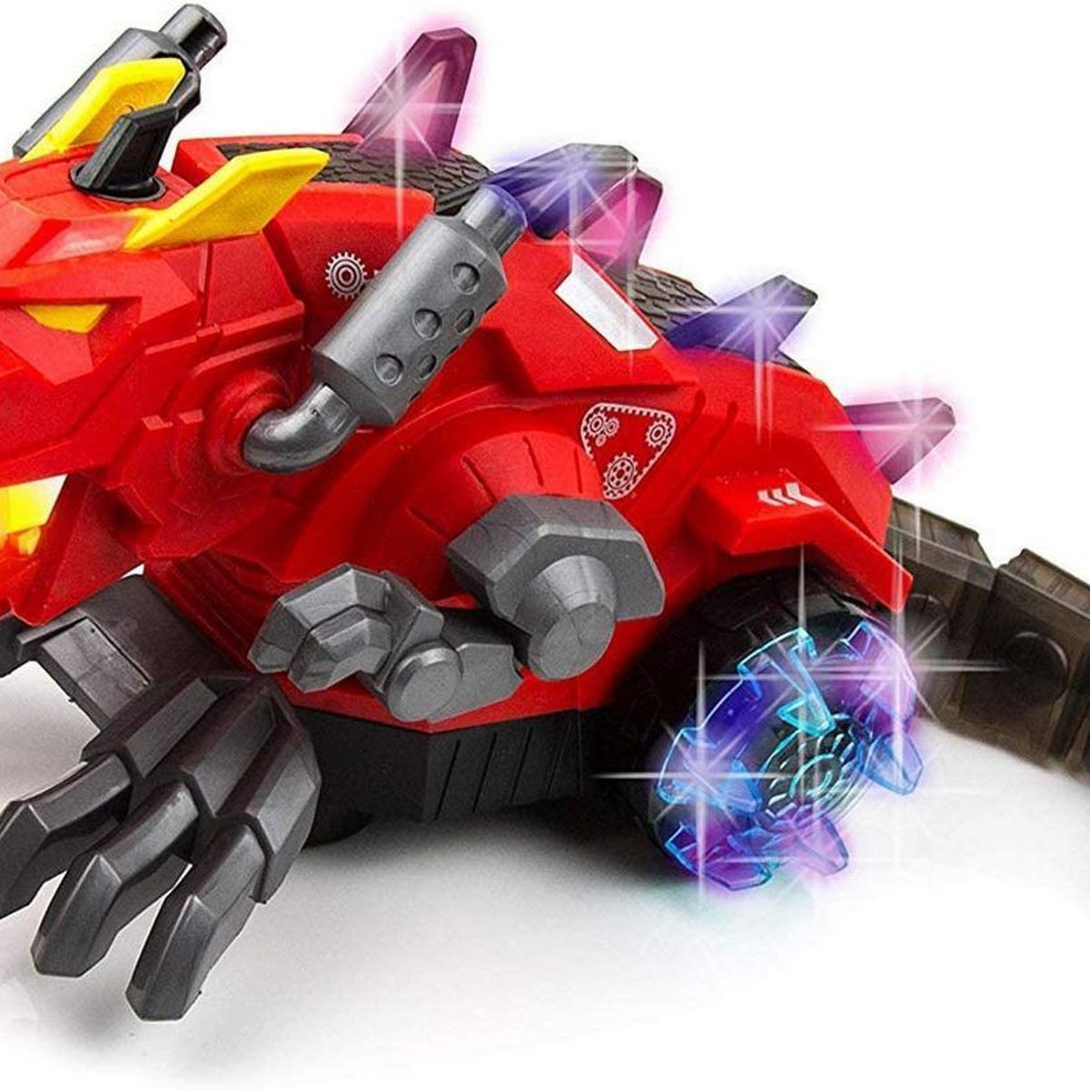 DAYOSHOP - Dinosaurio Dragón Rojo Vapor Luces Juguete Niños