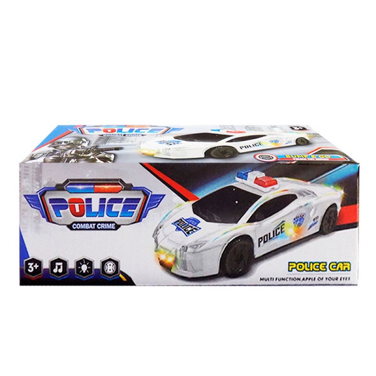 DAYOSHOP - Carro Policia Luces Sonido Moivimiento Juguete