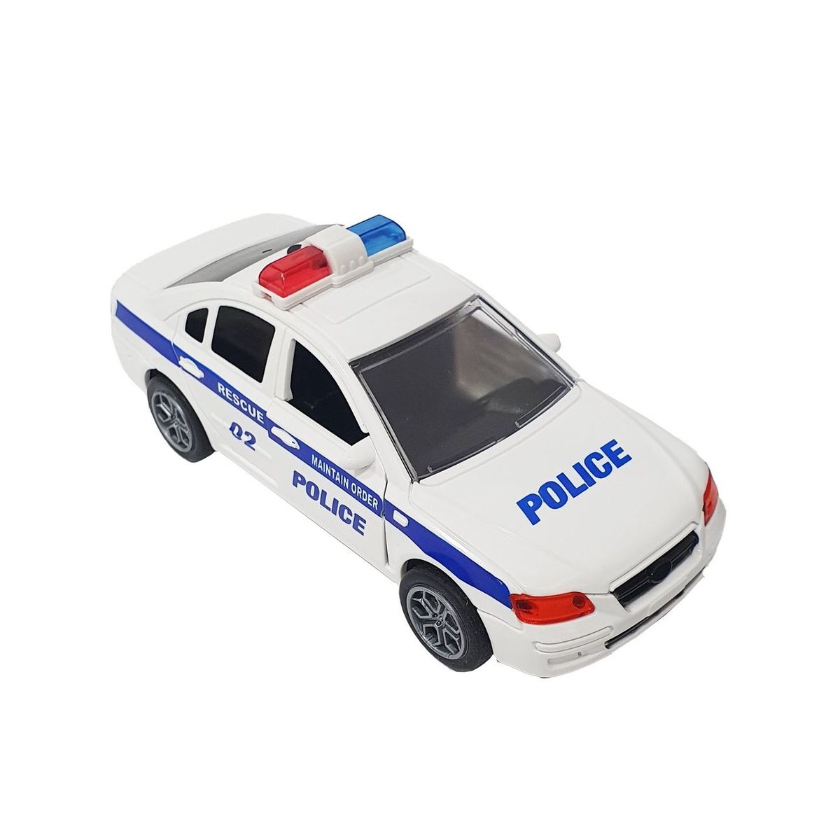 DAYOSHOP - Carro De Policia Colección A Escala Juguete Luces Sonido