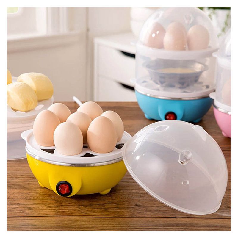 COMPRALOENCASA COM - Hervidor de huevos eléctrico cocina al vapor hasta 7 huevos