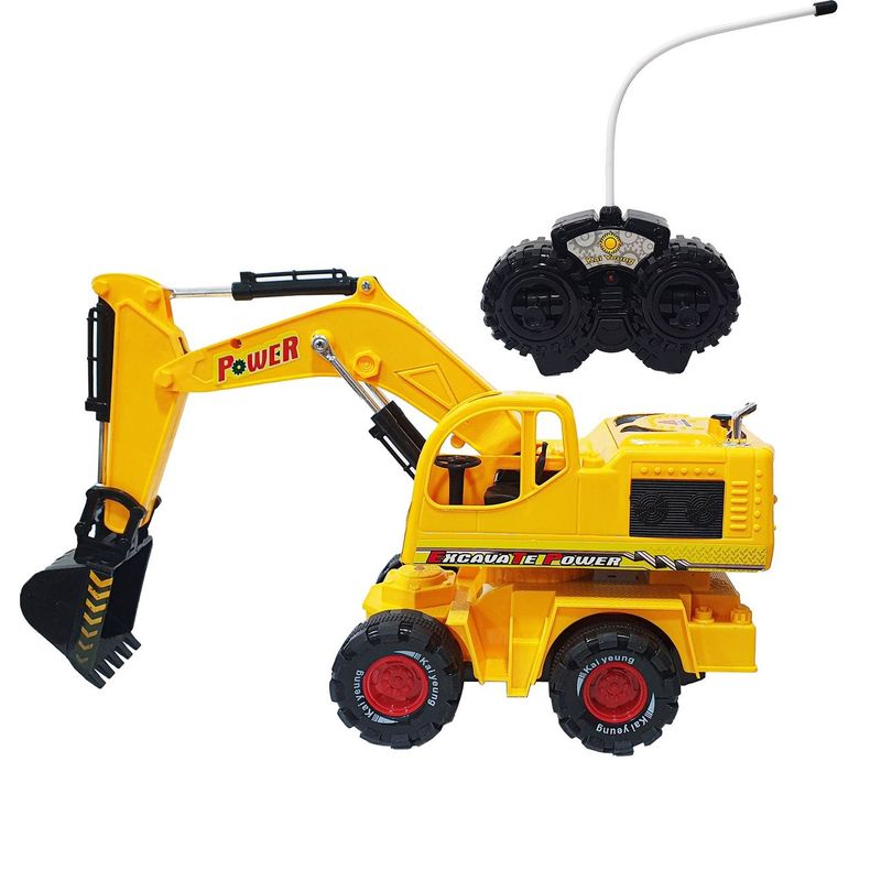 DAYOSHOP - Carro Retroexcavadora Control Remoto Pila Recargable Juguete