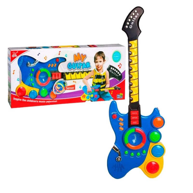 DAYOSHOP - Guitarra Juguete Luces Y Sonido Niños Regalo