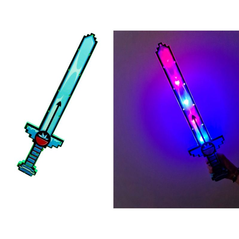GENERICO - Juguete Espada Minecraft Niños Led Sonido Estrella