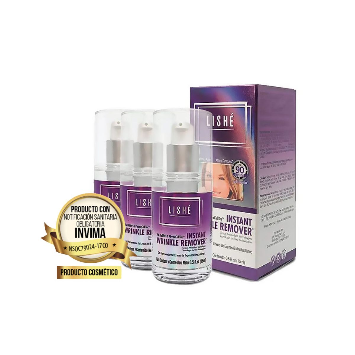 TV NOVEDADES - Oferta x3 Frascos Gel Suavizador De Arrugas Lishe 15 ML