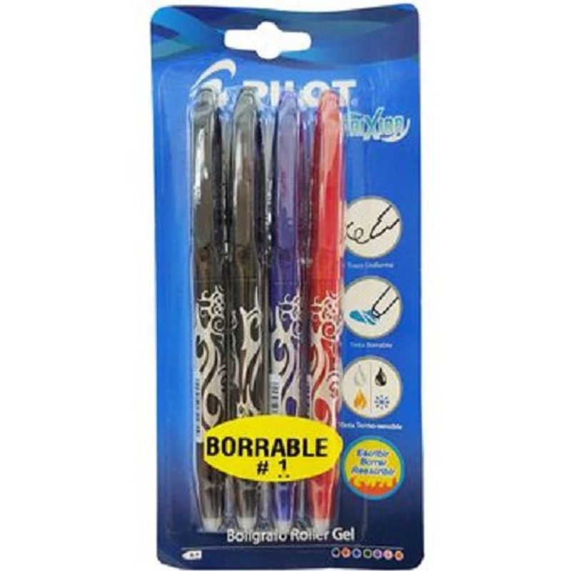 PILOT - Boligrafo Pilot Frixion Borrable Blister X 4 Uds.