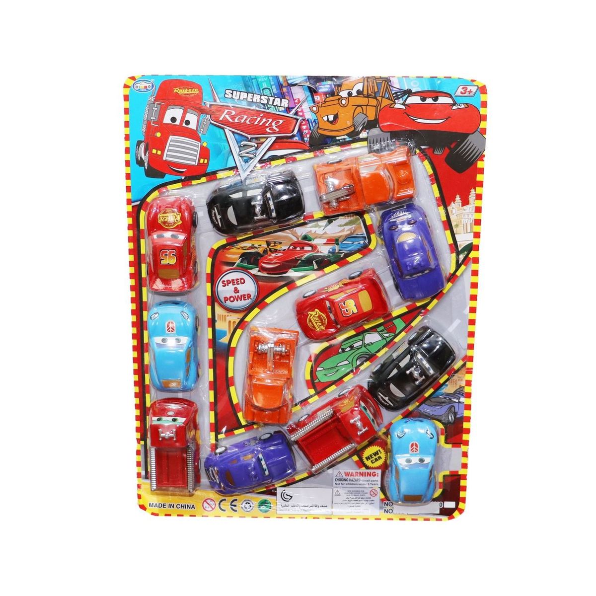 DAYOSHOP - Carros Cars De Impulso Colección Juguete Didactico X 12 Pcs