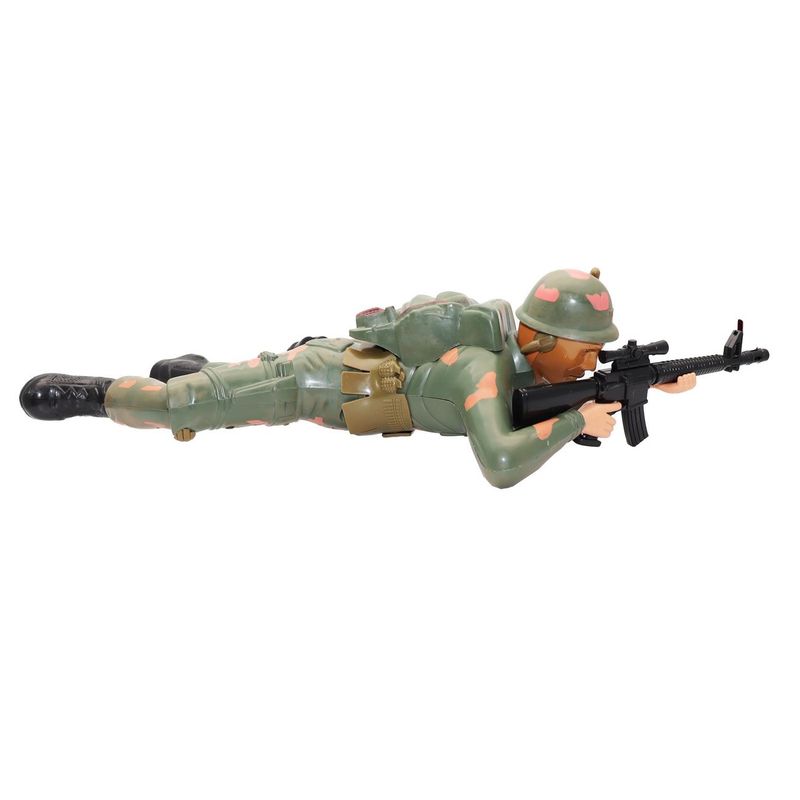 DAYOSHOP - Soldado Militar Juguete Sonido Movimiento Luces