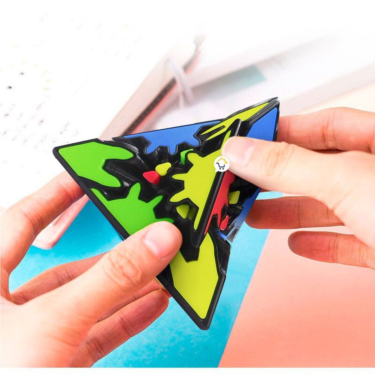 COMPRALOENCASA COM - Cubo Rubik Pirámide Engranaje Rompecabezas Mágico MFG2034