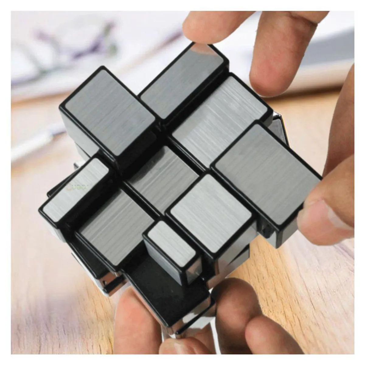 COMPRALOENCASA COM - Cubo Rubik 3D Rompecabezas Mágico Cubo Rubik Mirror Plateado