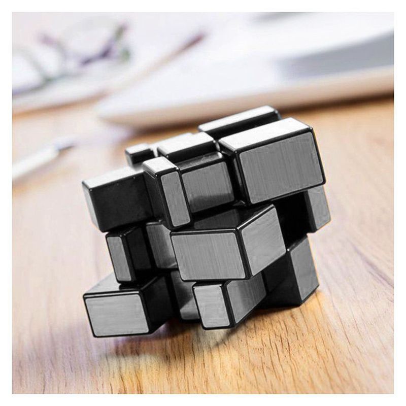 Cubo Rubik 3D Rompecabezas Mágico Cubo Rubik Mirror Plateado