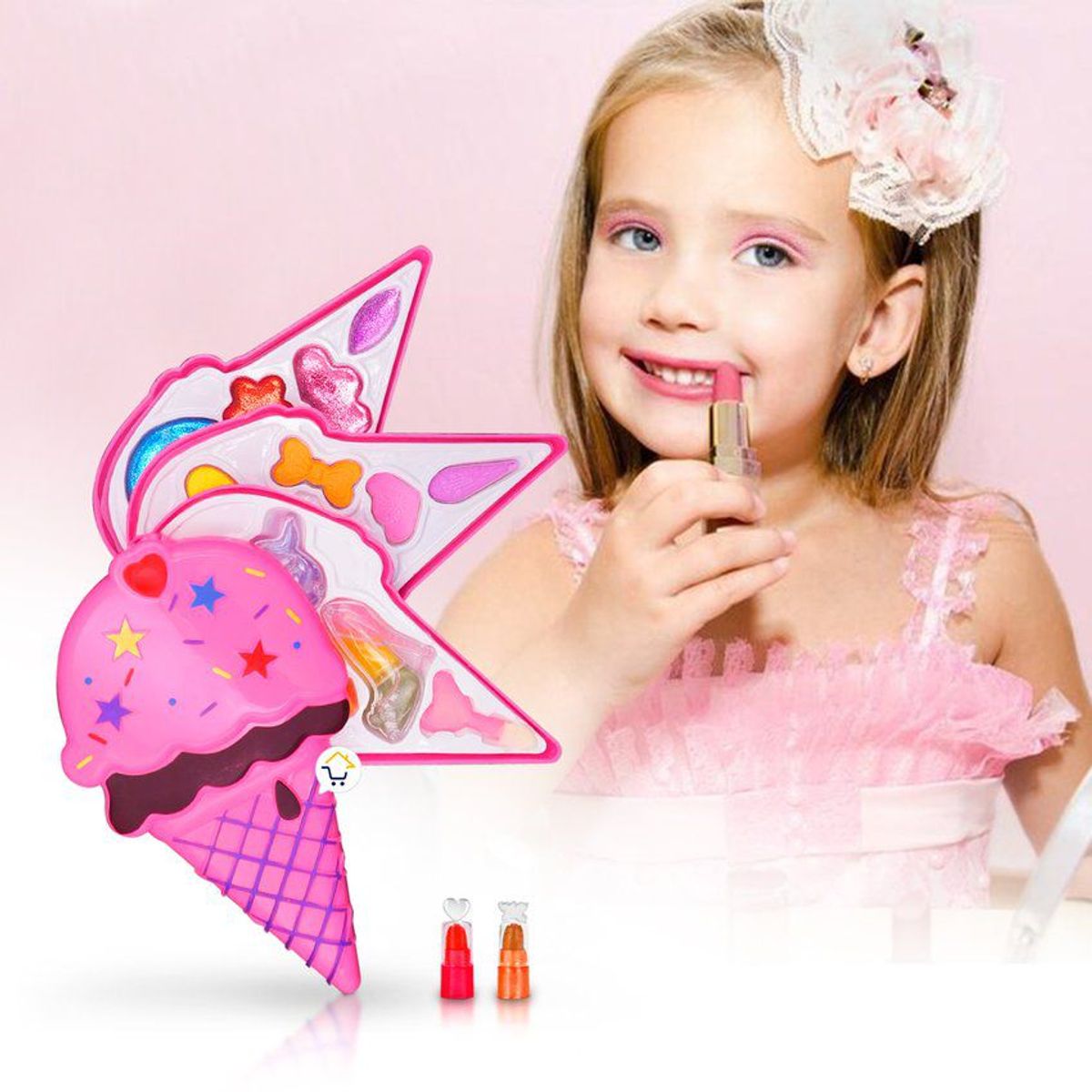 COMPRALOENCASA COM - Maquillaje niñas helado sombras set juego didáctico bjl0018