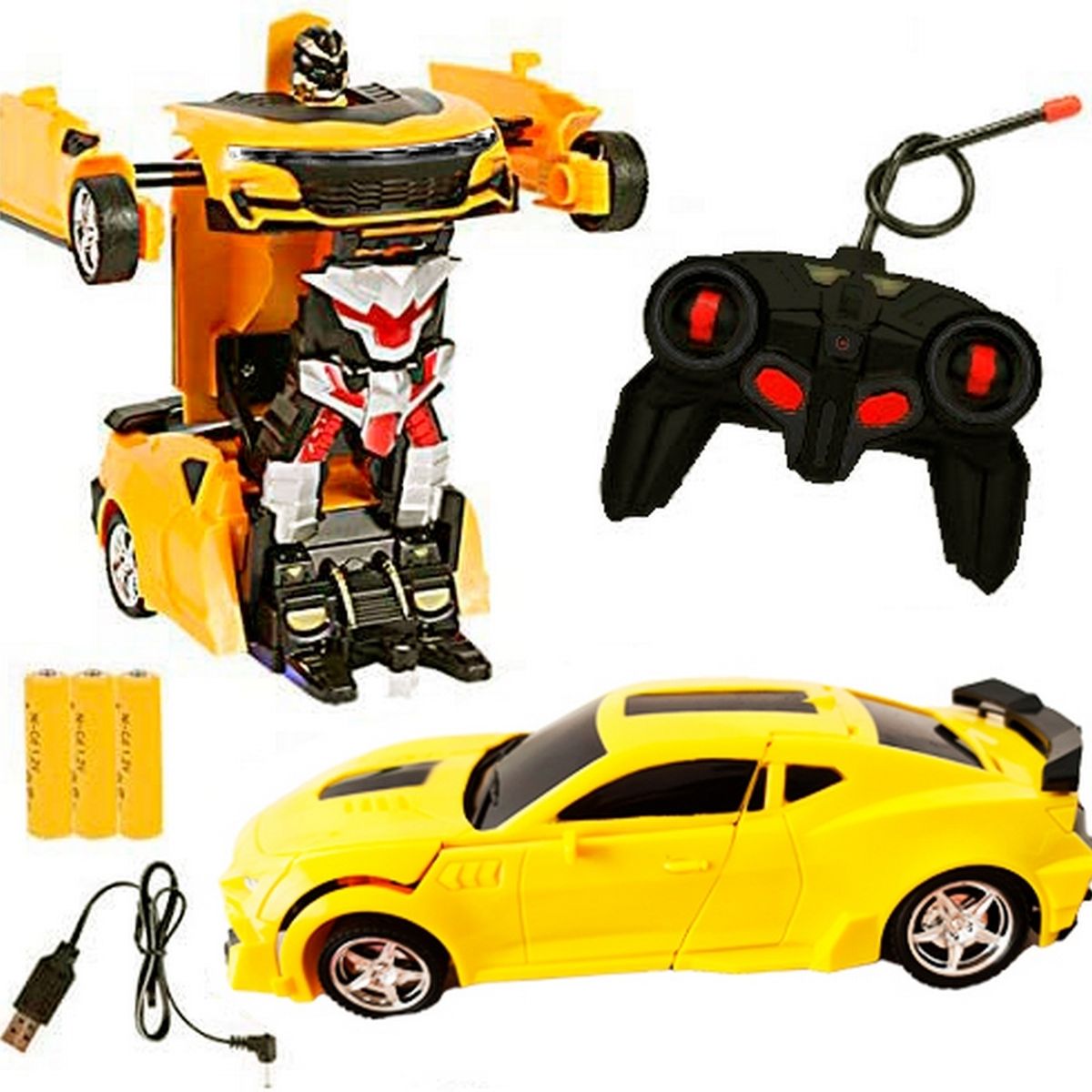 DAYOSHOP - Carro Control Remoto Convierte En Robot Transformers Recarga