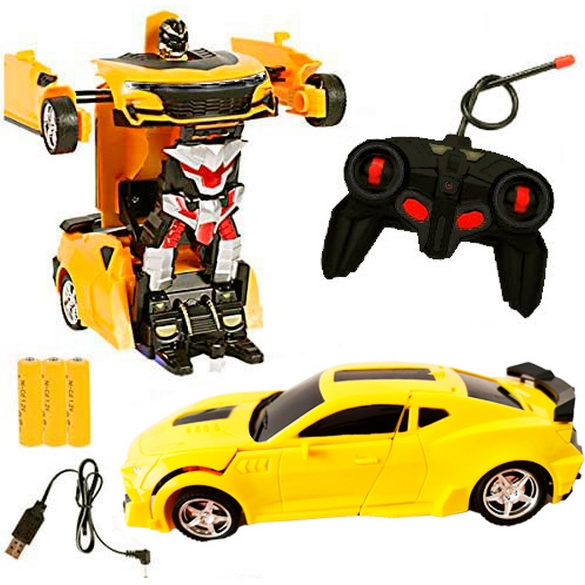 DAYOSHOP - Carro Control Remoto Convierte En Robot Transformers Recarga