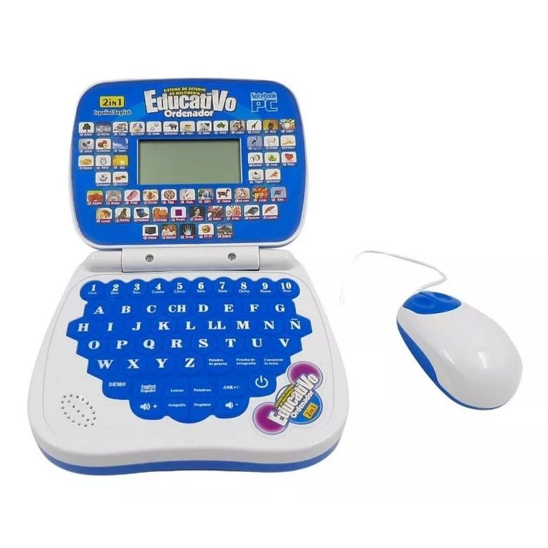 DAYOSHOP - Mi Primer Portátil Infantil Mini Laptop Educativo Sonido Led