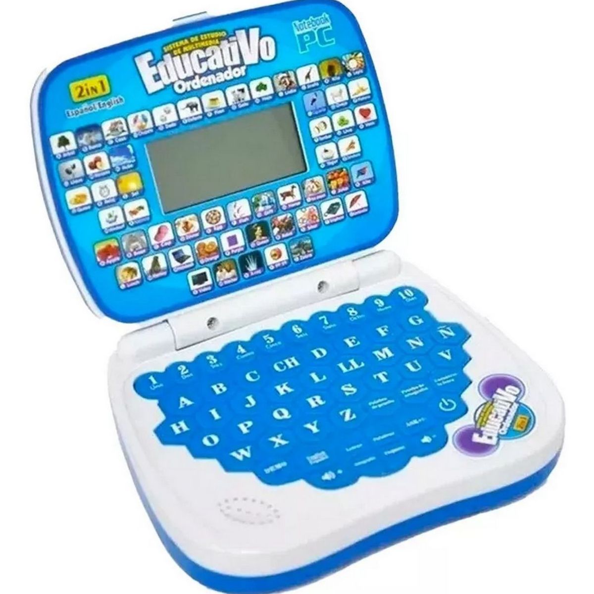 DAYOSHOP - Mi Primer Portátil Infantil Mini Laptop Educativo Sonido Led