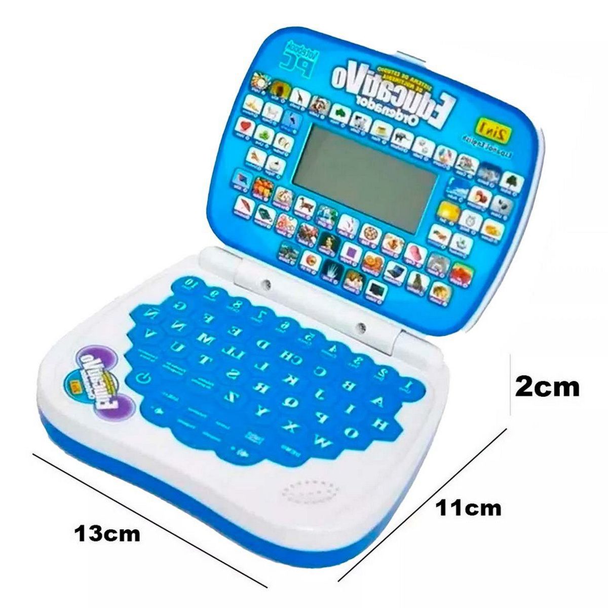 DAYOSHOP - Mi Primer Portátil Infantil Mini Laptop Educativo Sonido Led