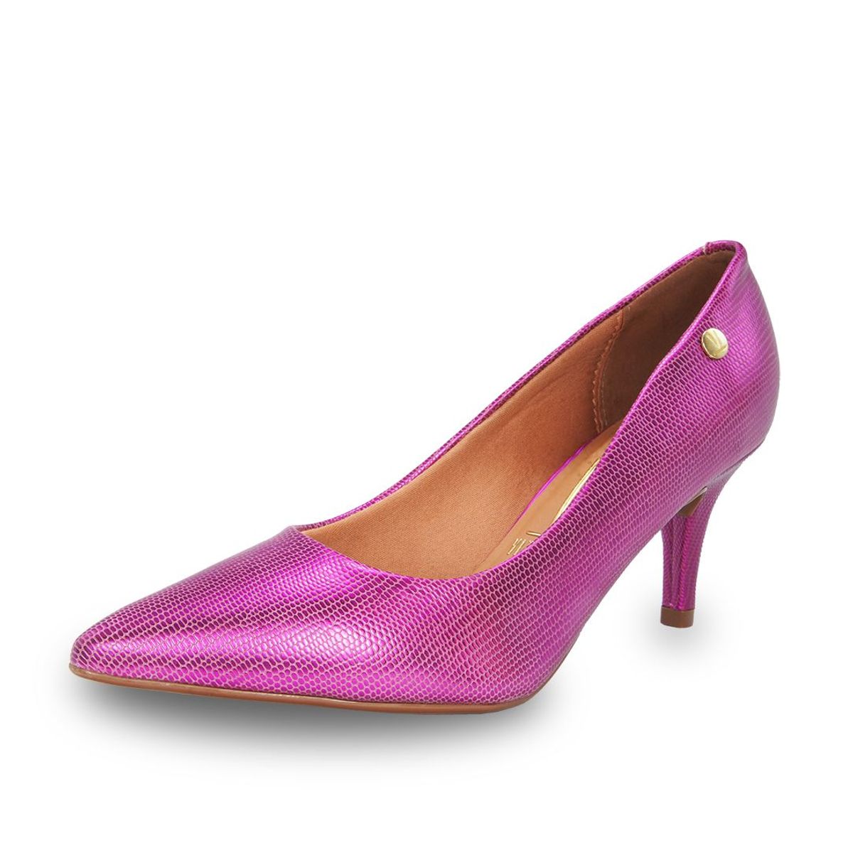 VIZZANO - Tacón Medio Rosa Metalizado Vizzano