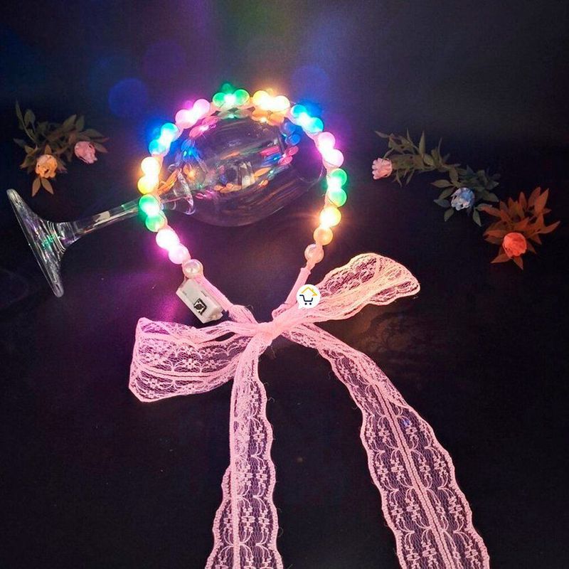 COMPRALOENCASA COM - Diadema Tiara Perlas Luces Led Corona Encaje Halloween 144