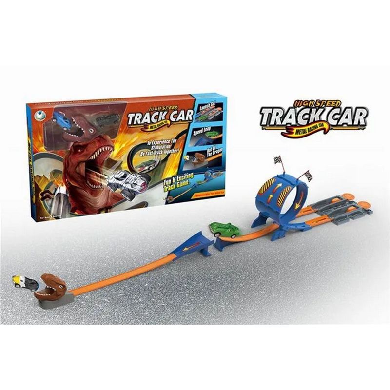GENERICO - Pista De Carro Tiranosaurio Rex Dino Juguete Niños Carros