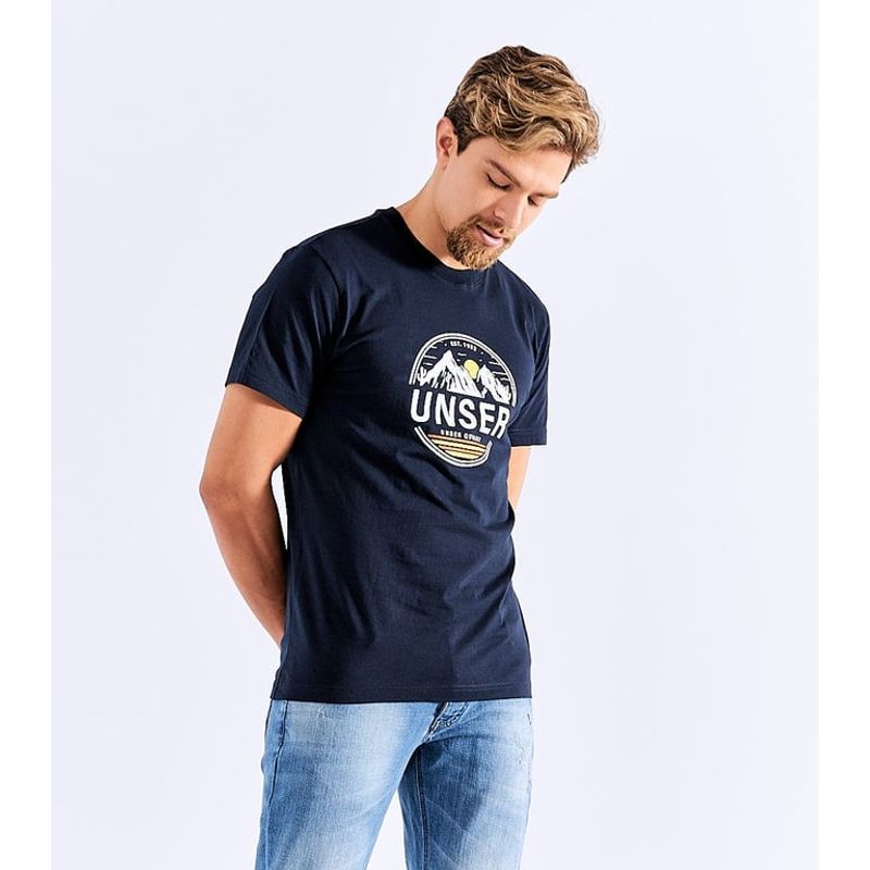 UNSER - Camiseta para Hombre Con Estampado Unser