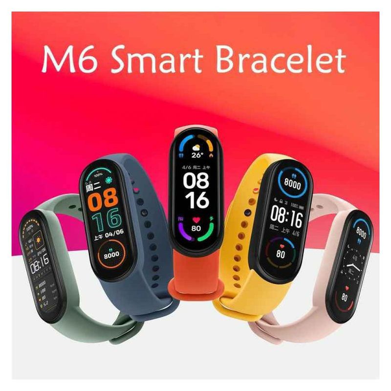 GENERICO - Smartband M6 SmartWatch Bluetooth Roja