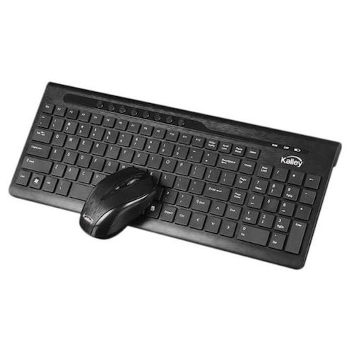 KALLEY - Combo Inalámbrico Teclado  Mouse De Kalley Color Negro