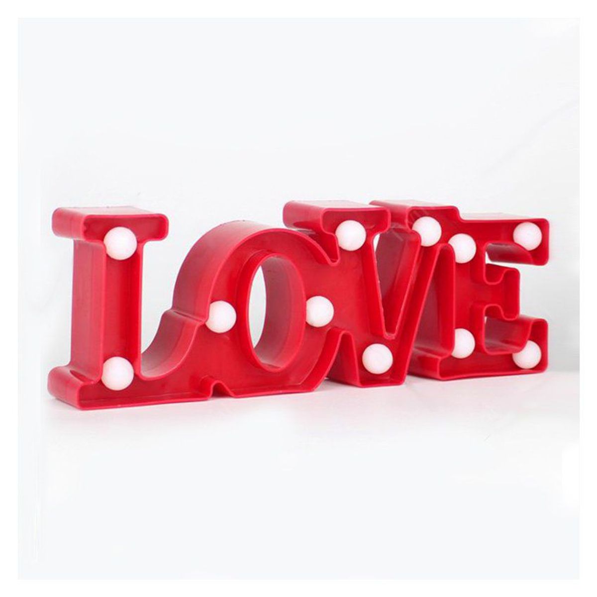 COMPRALOENCASA COM - Lámpara decorativa 3d luz led letra love hogar romántico rojo rf 195.
