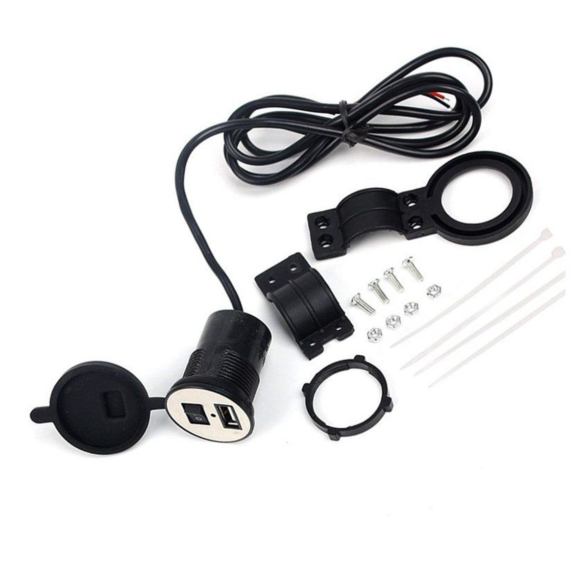 COMPRALOENCASA COM - Cargador Usb Para Moto Impermeable 12V Celular GPS RF 8644