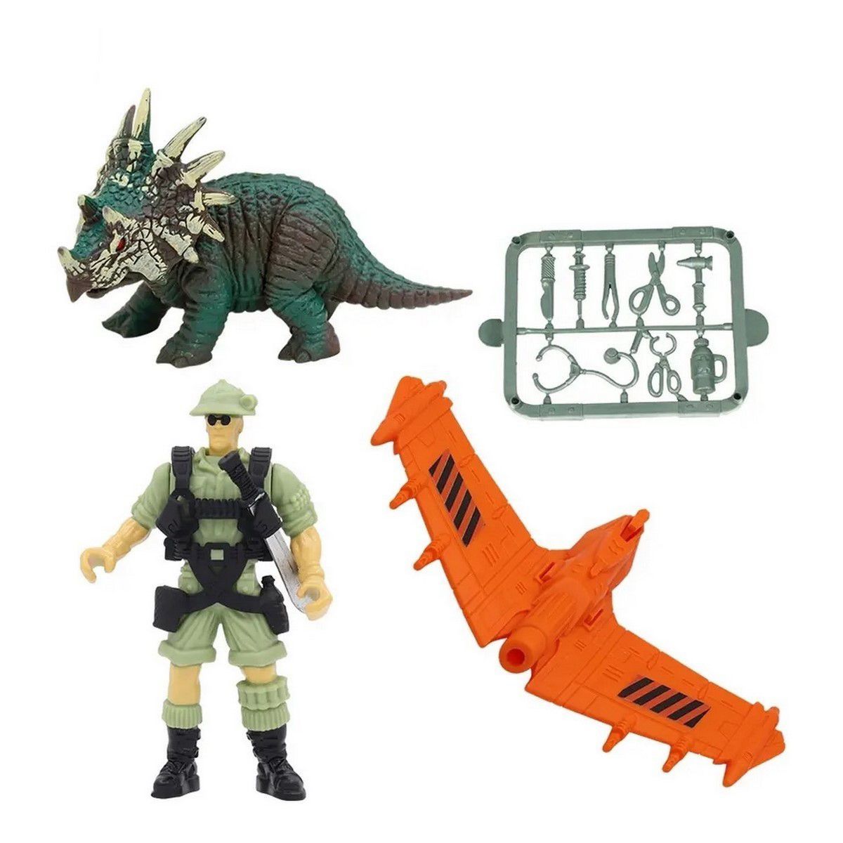 DAYOSHOP - Set Dinosaurio Explorador Juguete Didáctico Colección Niños