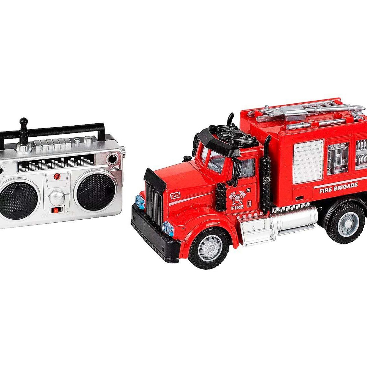 DAYOSHOP - Camión Bomberos Luces Control Remoto Recargable