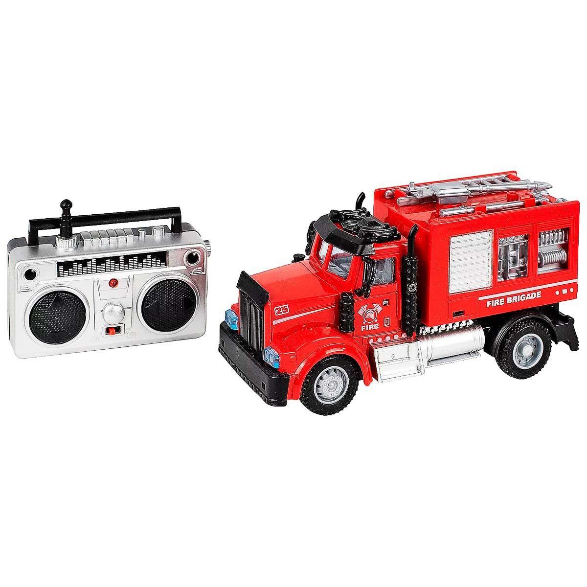DAYOSHOP - Camión Bomberos Luces Control Remoto Recargable