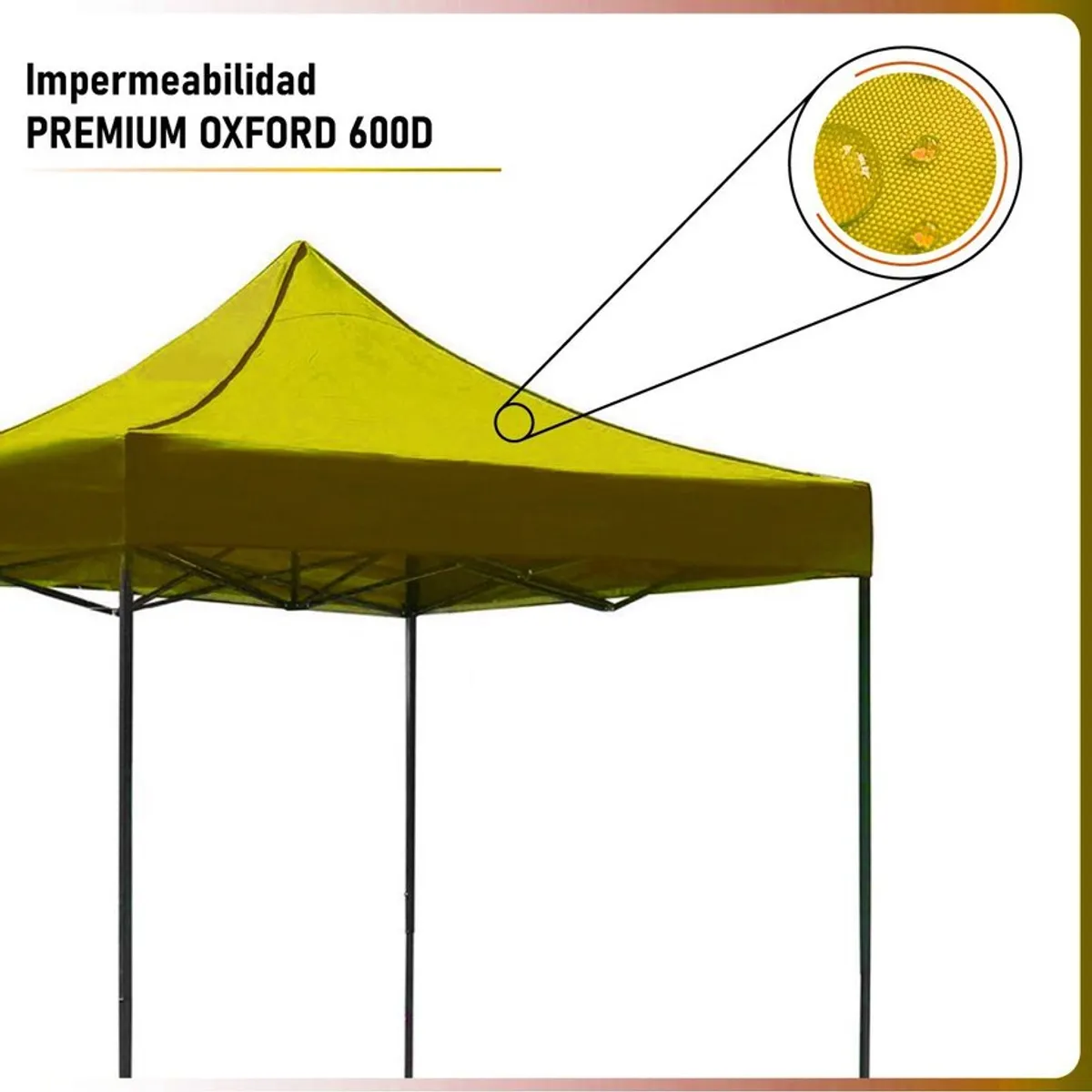 JARDIMEX - Carpa Toldo 3X3 Plegable Reforzada Impermeable para eventos-