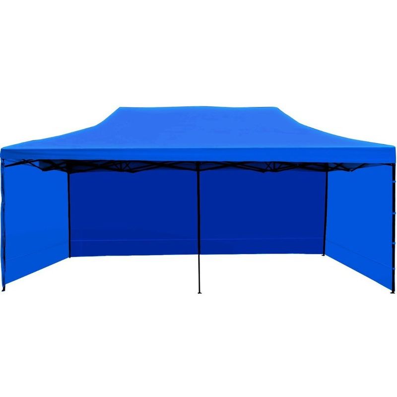 JARDIMEX - Toldo 6x3 plegable con paredes azul-