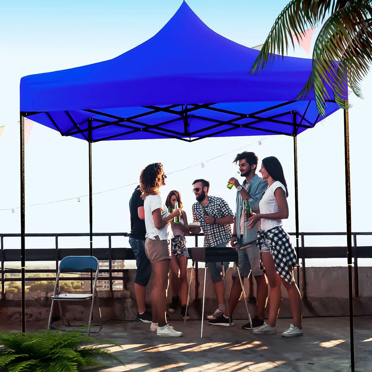 JARDIMEX - Carpa Toldo 3X3 Plegable Reforzada Impermeable para eventos