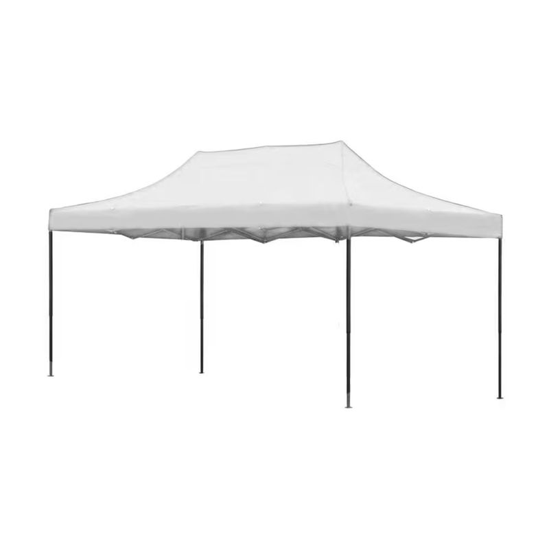 JARDIMEX - ToldoCarpa Plegable Impermeable Estructura Reforzada Blanco
