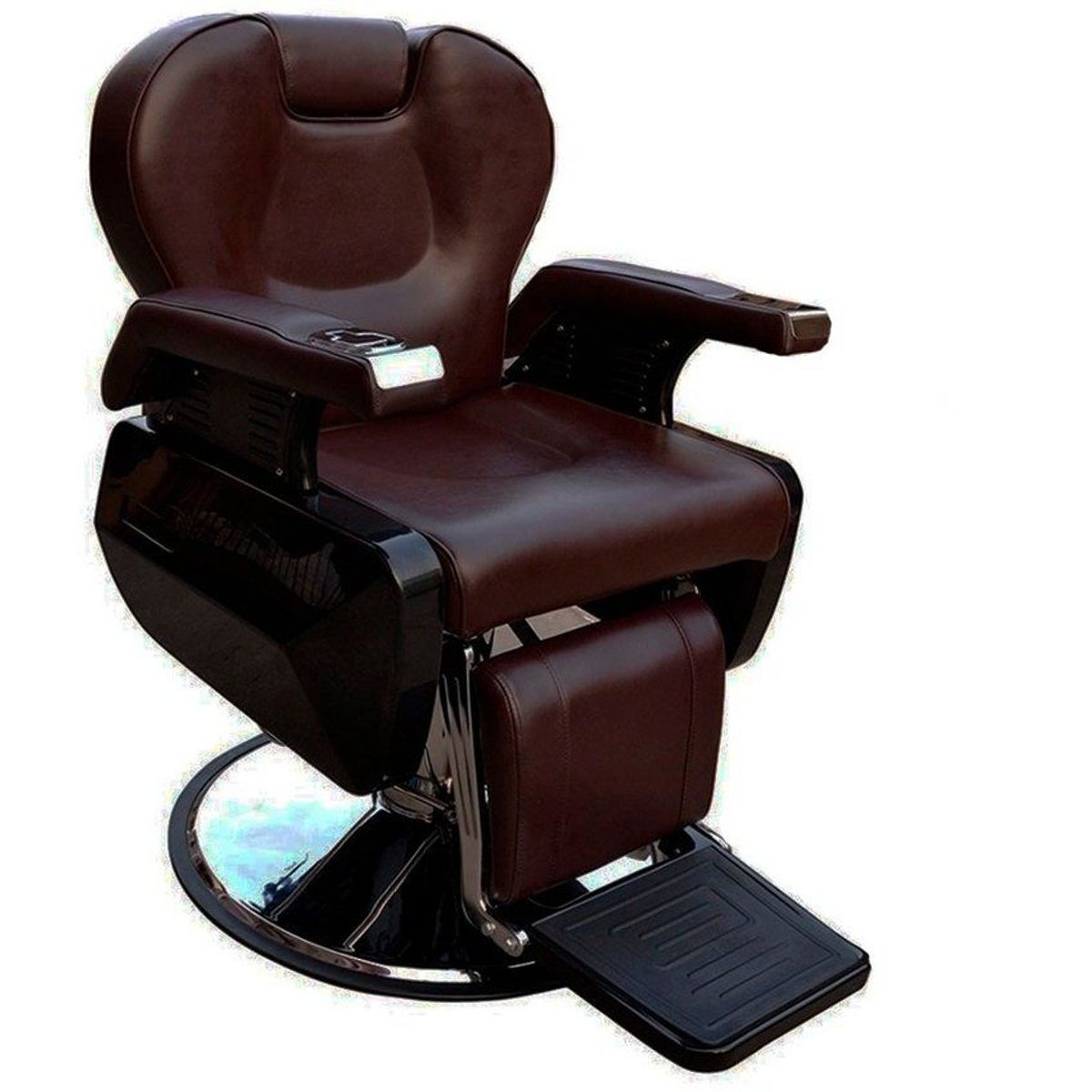 NANOFORT - Sillon de barberia cafe neumatico-